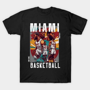 Miami heat basketball  vector graphic design T-Shirt